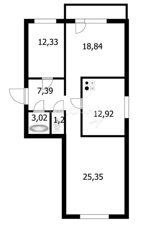 Продажа квартиры, Новосибирск, Владимира Высоцкого - Фото 2