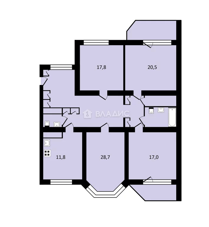 Москва, Профсоюзная улица, д.45к1, 4-комнатная квартира на продажу - Фото 9