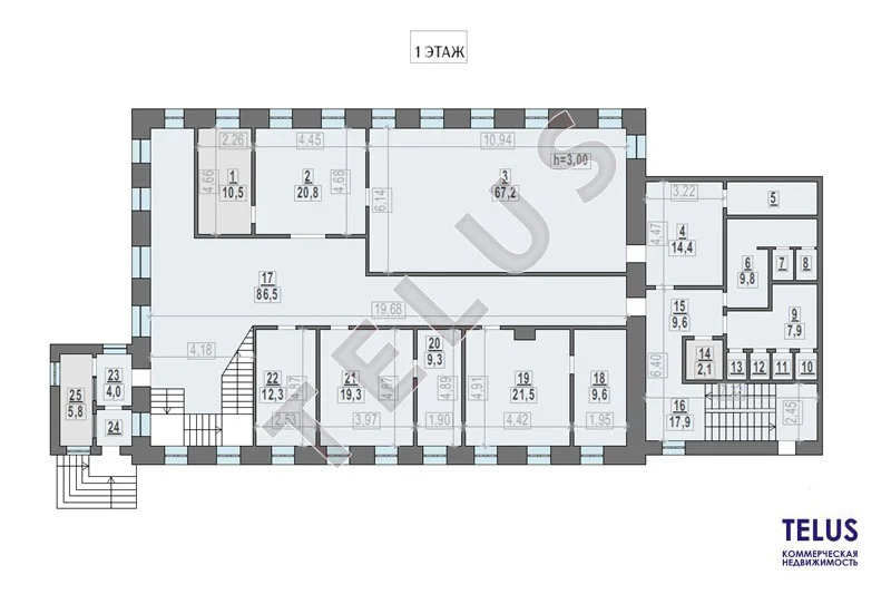 м. Спортивная, Большой Саввинский переулок, 1007 м2, Здание (ном. ... - Фото 17