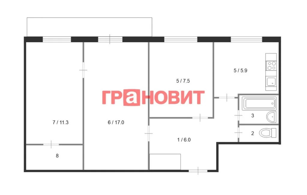 Продажа квартиры, Новосибирск, ул. Семьи Шамшиных - Фото 26