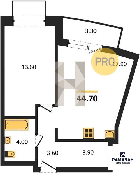 Продажа квартиры в новостройке, Казань, м. Проспект Победы, Ферма-2 ... - Фото 1