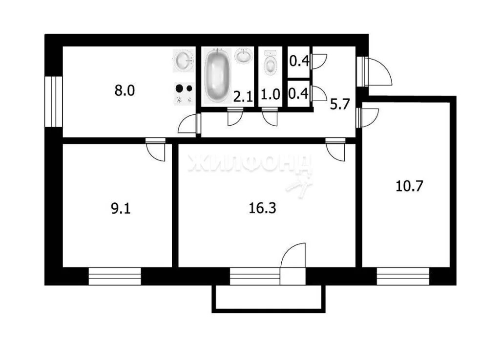 Продажа квартиры, Новосибирск, Адриена Лежена - Фото 0