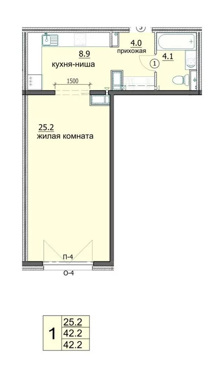 Продается квартира, 42.2 м - Фото 16