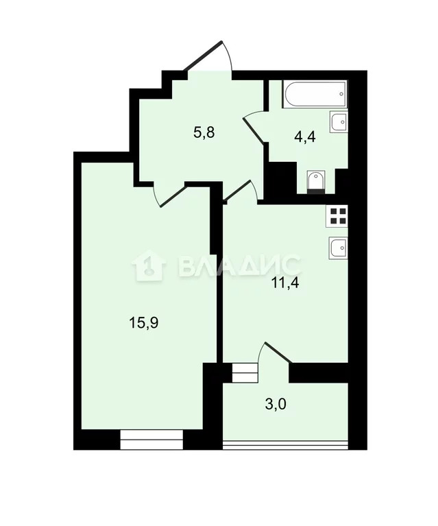 Москва, Илимская улица, 1-комнатная квартира на продажу - Фото 4