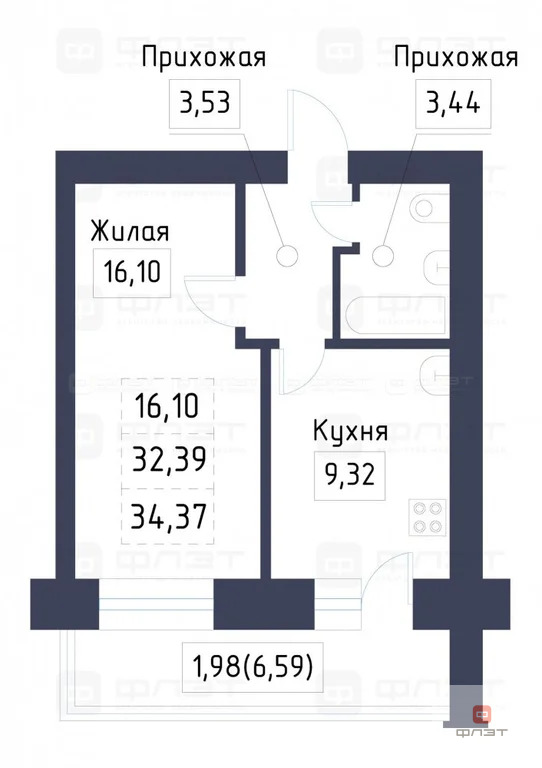 Продажа квартиры, Казань, Проезд Созидателей - Фото 18