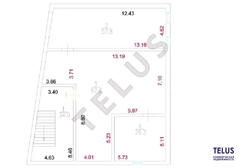 м. Менделеевская, Достоевского ул., 850 м2, Здание (ном. объекта: ... - Фото 15