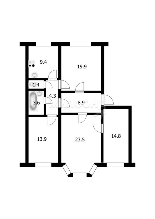 Продажа квартиры, Новосибирск, ул. Воинская - Фото 24