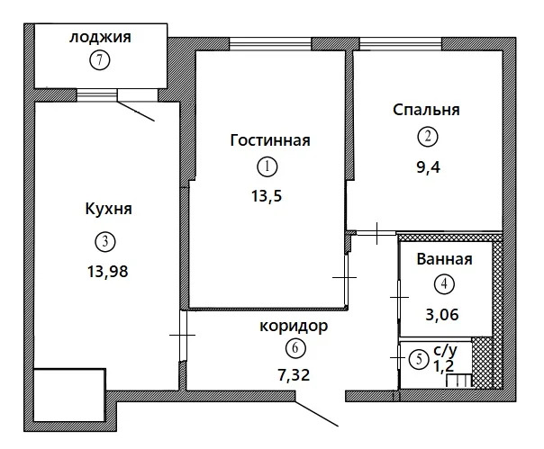 Продам 2-комн. квартиру 47.7 кв.м. - Фото 2