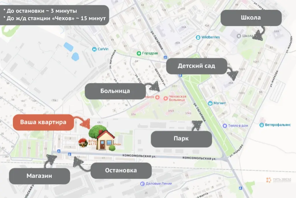 Продается 2-комнатная квартира Комсомольская, 17Б - Фото 24