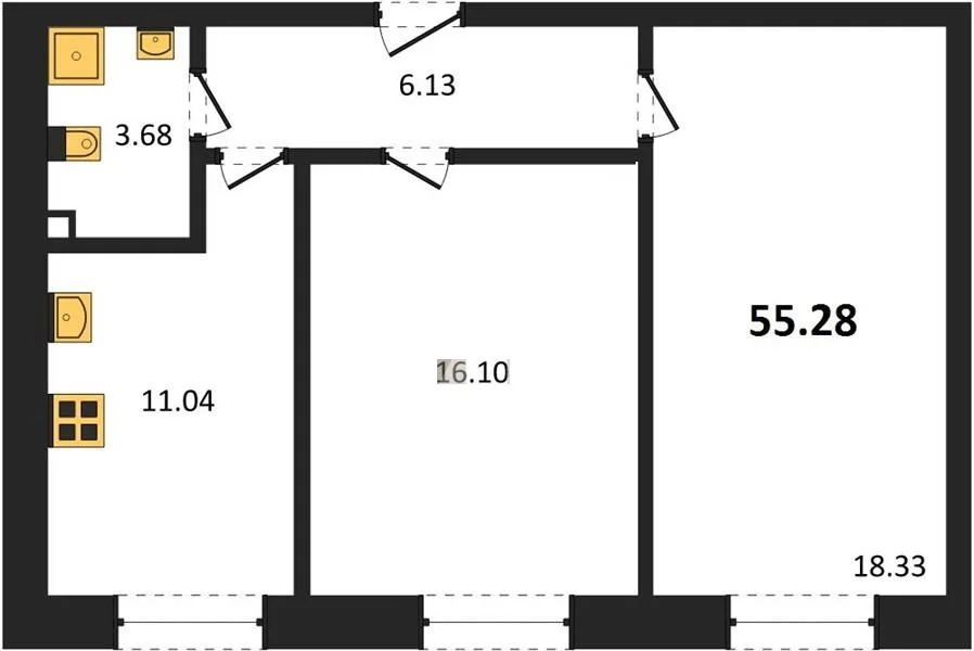 Продается квартира, 55.28 м - Фото 4