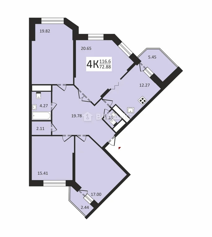 Москва, 6-я Радиальная улица, д.3к1, 4-комнатная квартира на продажу - Фото 48