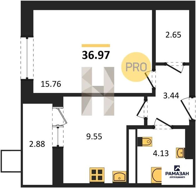 Продажа квартиры в новостройке, Казань, м. Горки, ул. Патриса Лумумбы - Фото 1