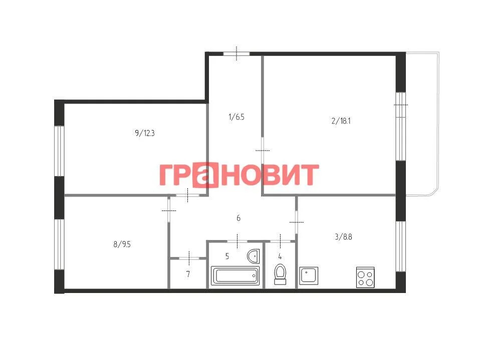 Продажа квартиры, Новосибирск, ул. Белинского - Фото 11