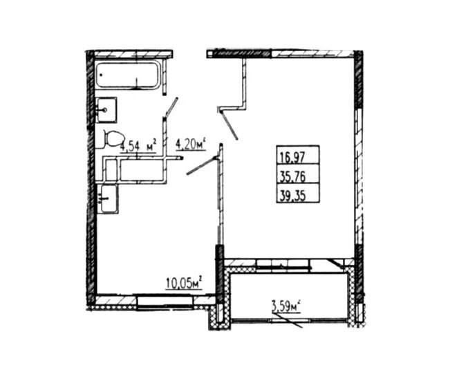 Продается квартира, 39.35 м - Фото 3