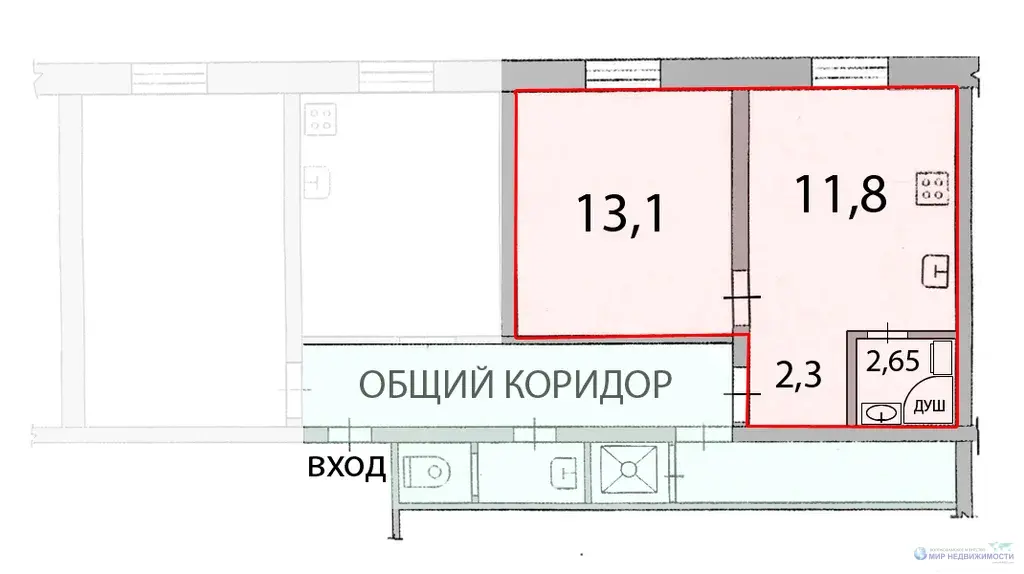 Две обособленные комнаты в городе Волоколамске Московской области - Фото 3