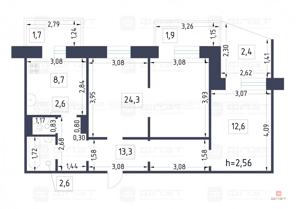 Продажа квартиры, Казань, ул. Четаева - Фото 24