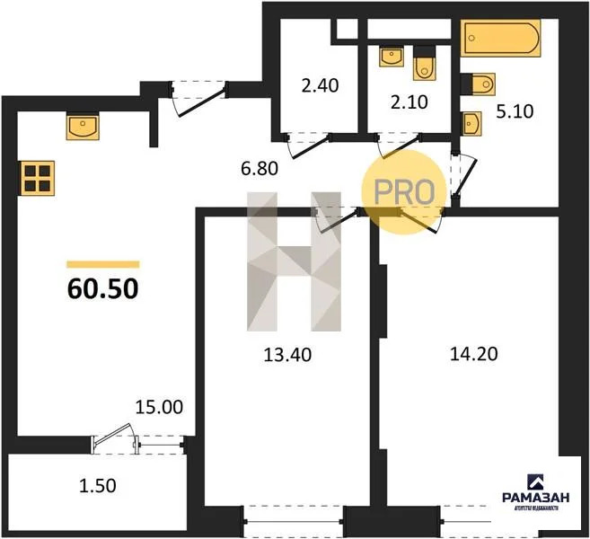 Продажа квартиры в новостройке, Казань, м. Горки, ул. Родины - Фото 1