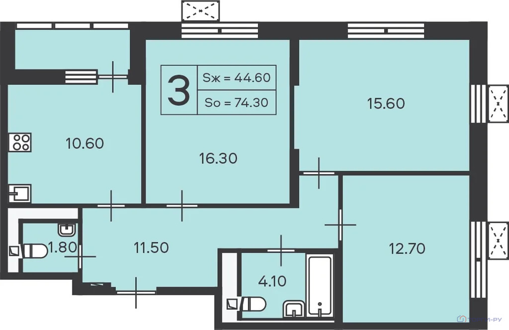 Продажа квартиры, ул. Полярная - Фото 5