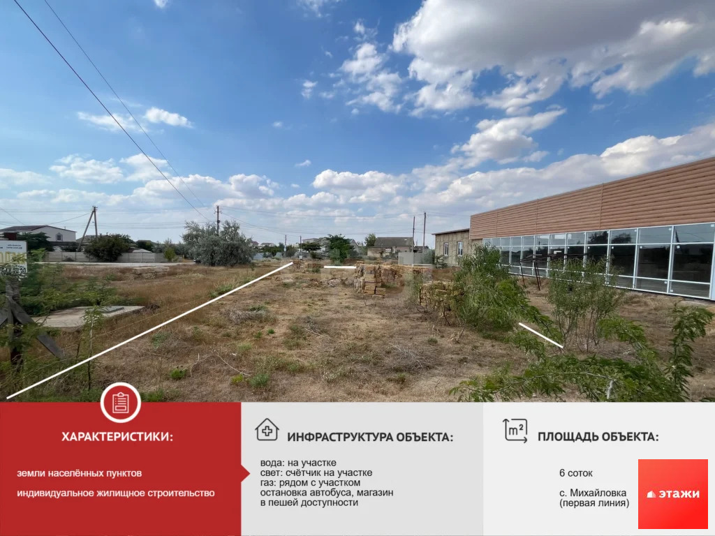Продажа участка, Михайловка, Сакский район, ул. Проезжая - Фото 1