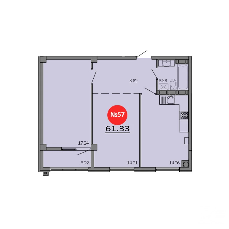 Продажа квартиры в новостройке, Белоглинка, Симферопольский район, ... - Фото 2