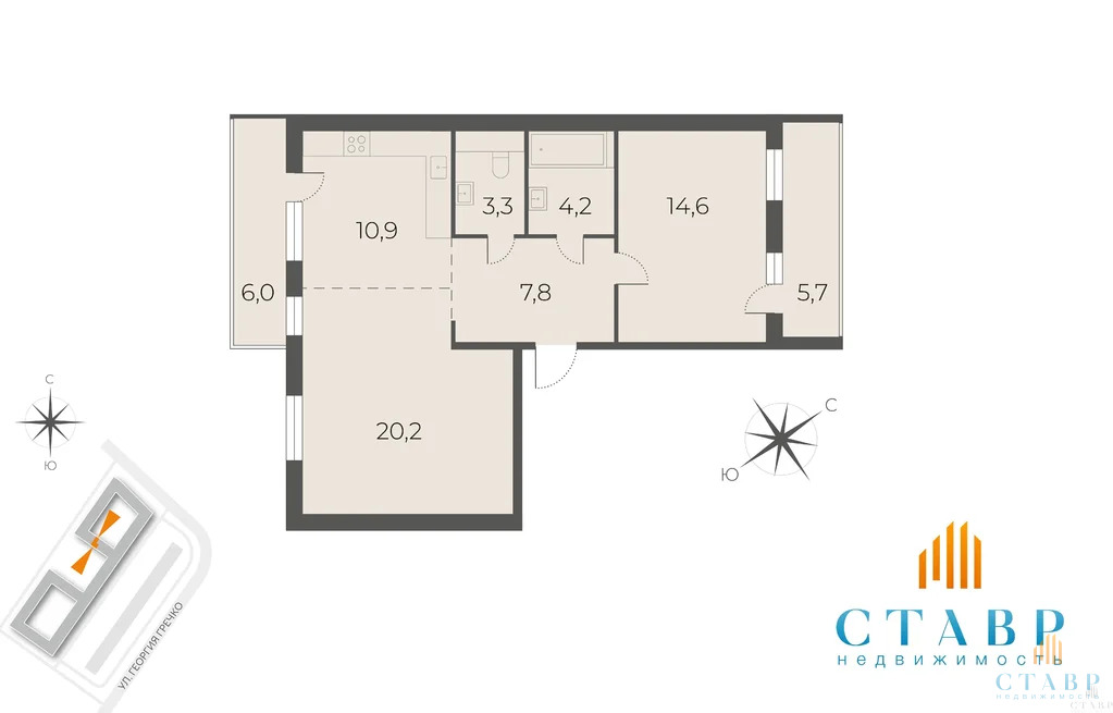 Продажа квартиры, Струве улица - Фото 25