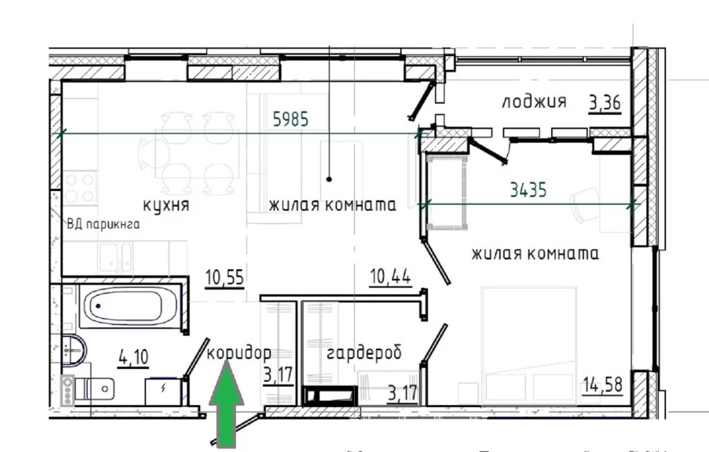 Продажа квартиры, Каинская Заимка, Новосибирский район, Серебряное ... - Фото 2