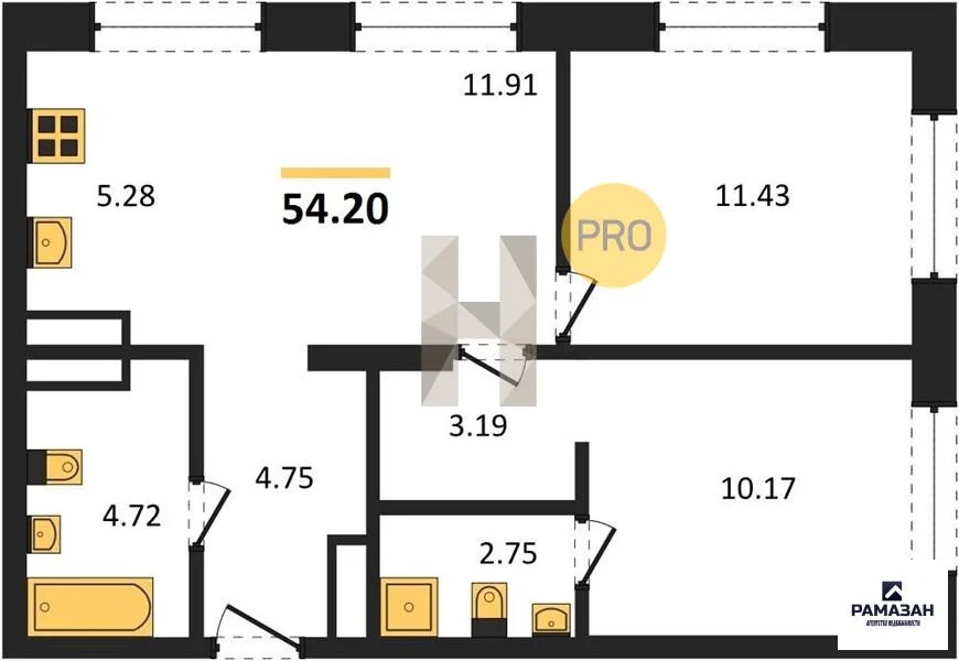 Продажа квартиры в новостройке, Казань, м. Проспект Победы, ул. ... - Фото 1