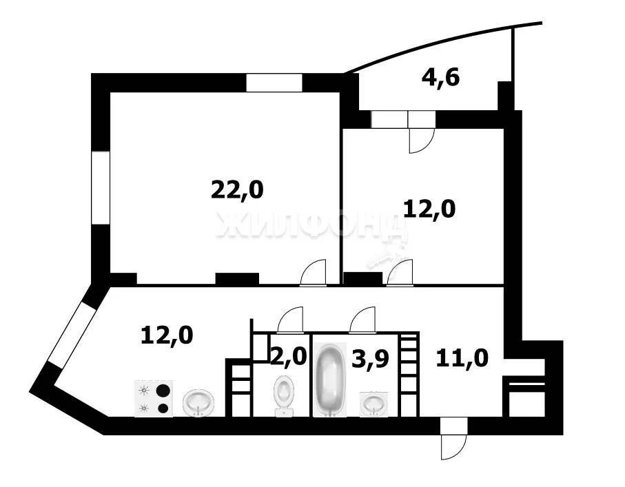 Продажа квартиры, Новосибирск, микрорайон Закаменский - Фото 0