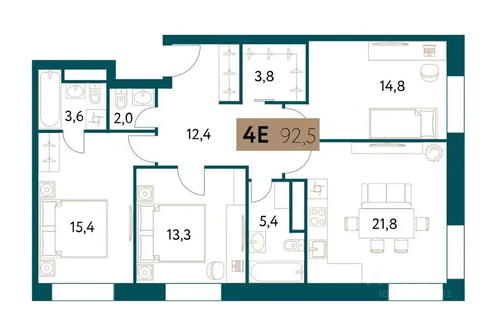 Продажа трехкомнатной квартиры 92.5м Винницкая ул., 8к1, Москва, ЗАО, ... - Фото 28