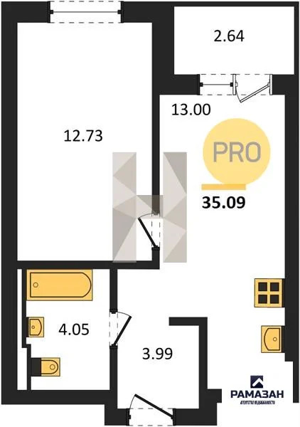Продажа квартиры в новостройке, Казань, м. Козья слобода, ул. ... - Фото 1
