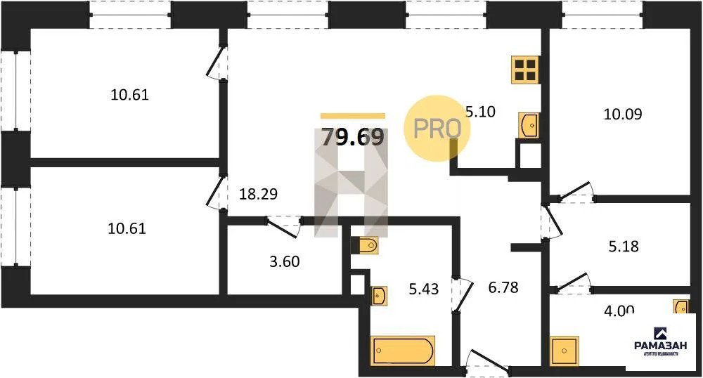 Продажа квартиры в новостройке, Казань, м. Проспект Победы, ... - Фото 1