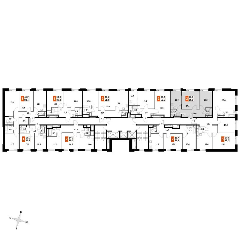 Продается 2-комн. квартира 53.5 м2 - Фото 1