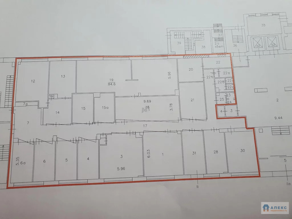 Аренда офиса 2500 м2 м. Крымская в бизнес-центре класса А в Донской - Фото 1