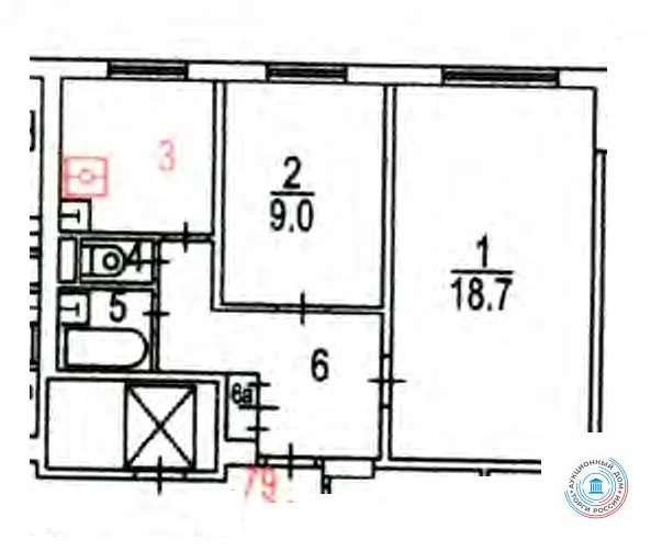 Продается квартира, 44.1 м - Фото 15