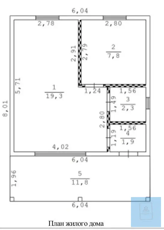 дом 43,1 кв.м. на участке 6 соток в д. Задорино - Фото 5