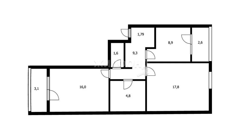 Продажа квартиры, Новосибирск, ул. Большевистская - Фото 14