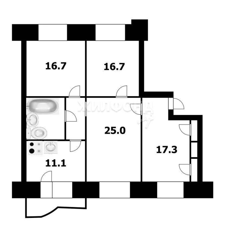 Продажа квартиры, Новосибирск, микрорайон Горский - Фото 12