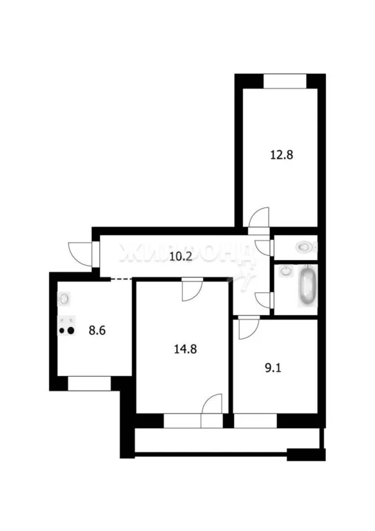 Продажа квартиры, Новосибирск, ул. Новая Заря - Фото 20