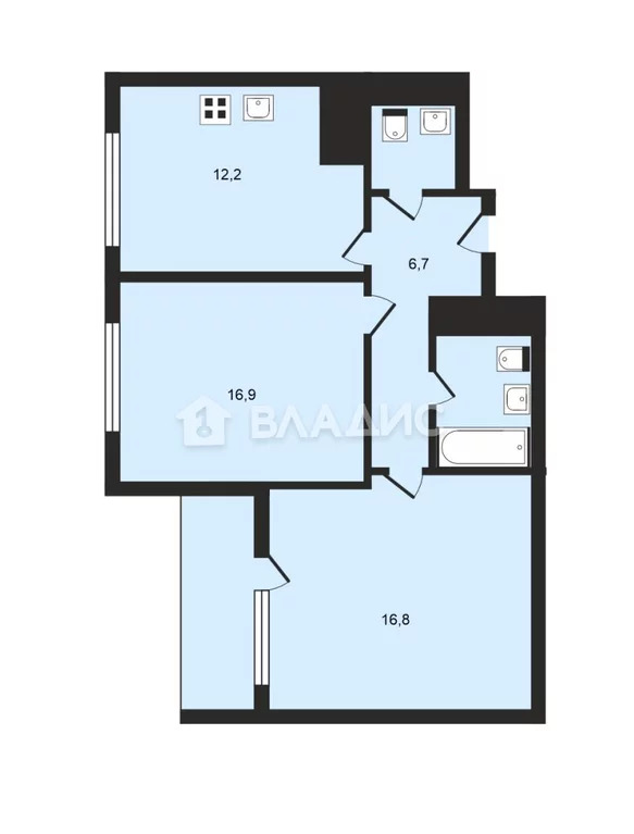 Москва, проезд Шелихова, д.9к1, 2-комнатная квартира на продажу - Фото 11