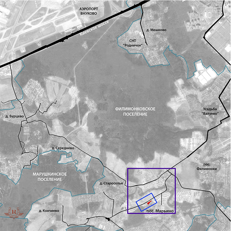 Поселение филимонковское москва карта