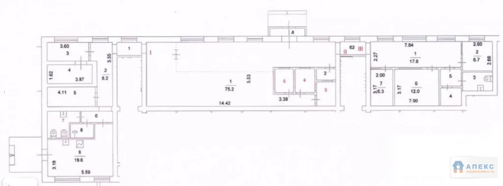 Продажа помещения (ПСН) пл. 203 м2 под  м. Первомайская в жилом доме в ... - Фото 3