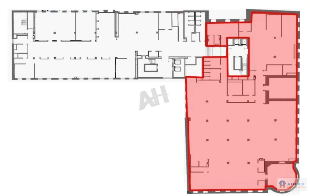 Аренда офиса 1100 м2 м. Чеховская в бизнес-центре класса В в Тверской - Фото 2