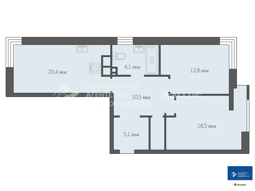 Продажа квартиры, Рязань, ул. Ленинского Комсомола - Фото 8