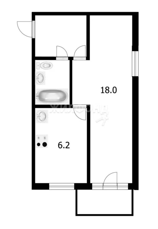 Продажа квартиры, Новосибирск, ул. Дмитрия Донского - Фото 10