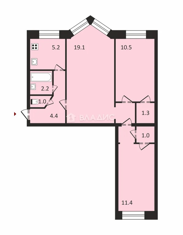 Санкт-Петербург, улица Харченко, д.9, 3-комнатная квартира на продажу - Фото 23