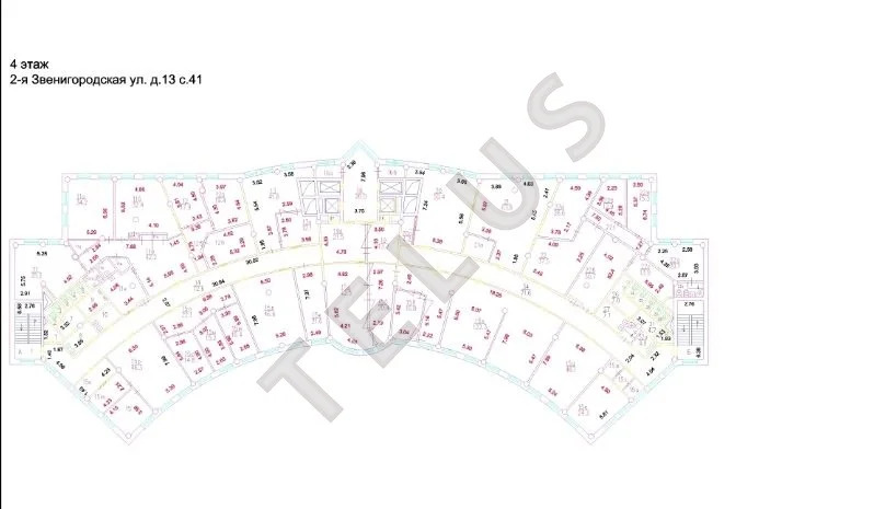 м.ул.1905 года, 2-я Звенигородская ул. 14484 м2 Здание (ном. объекта: ... - Фото 14