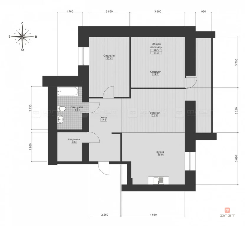 Продажа квартиры, Казань, ул. Зур Урам - Фото 14