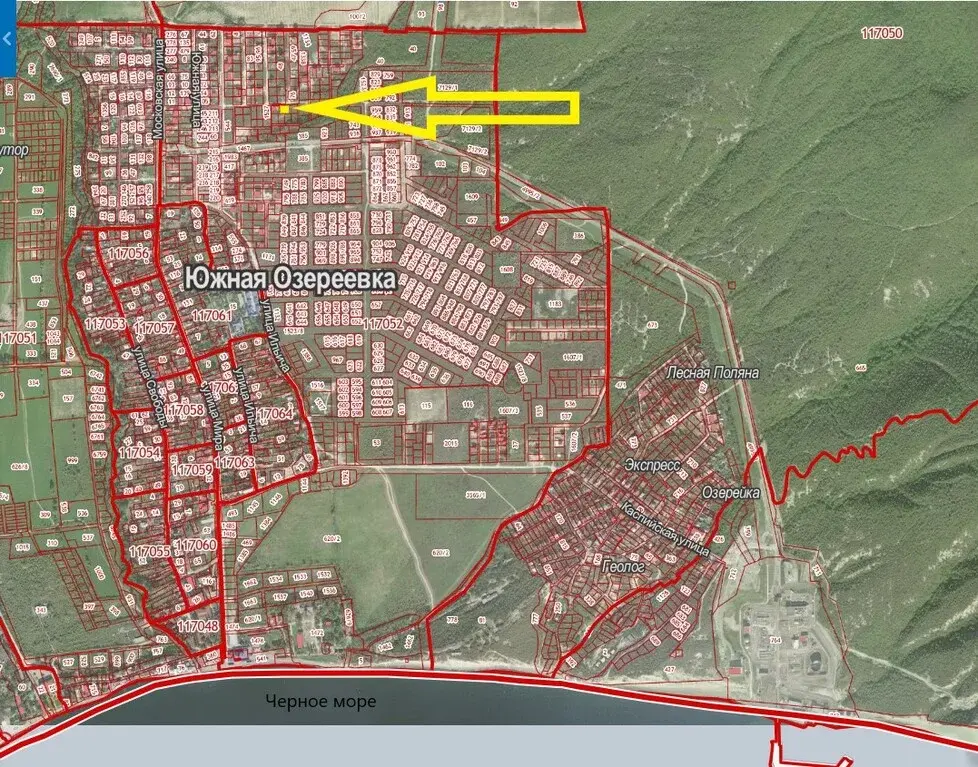 Новороссийск озереевка карта