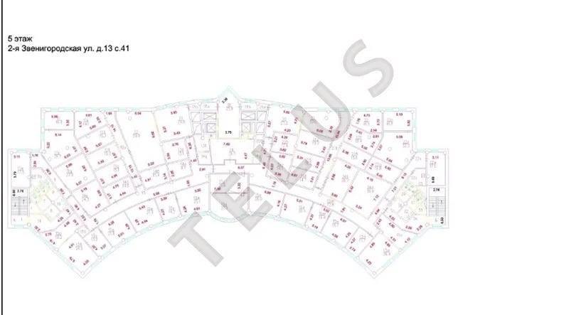 м.ул.1905 года, 2-я Звенигородская ул. 14484 м2 Здание (ном. объекта: ... - Фото 15