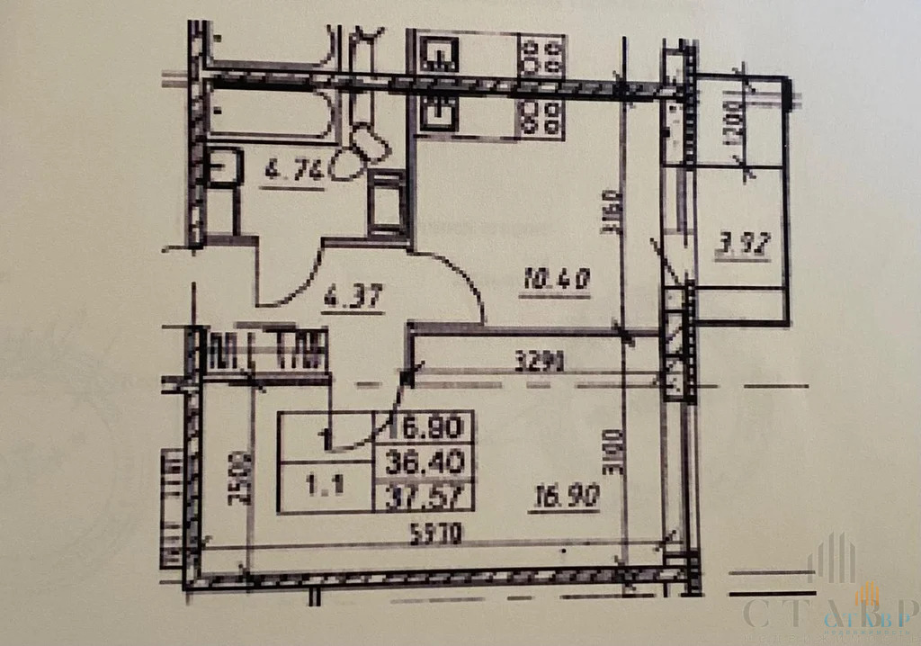 Продажа квартиры, Шушары, Ленсоветовский мост улица - Фото 12